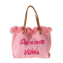 Load image into Gallery viewer, Summer Vibes Beach Bag