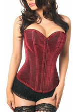 Load image into Gallery viewer, Red Glitter Corset