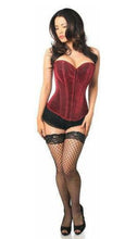 Load image into Gallery viewer, Red Glitter Corset