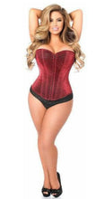 Load image into Gallery viewer, Red Glitter Corset
