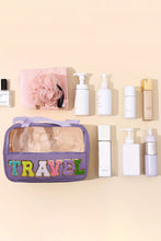 Load image into Gallery viewer, Purple Travel Makeup Bag