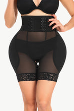 Load image into Gallery viewer, Full Size Breathable Lace Trim Shaping Shorts
