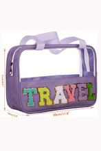 Load image into Gallery viewer, Purple Travel Makeup Bag
