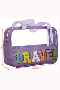 Purple Travel Makeup Bag