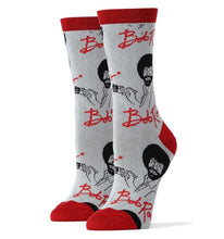 Load image into Gallery viewer, It&#39;s Bob Ross - Women&#39;s Funny Crew Socks
