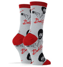 Load image into Gallery viewer, It&#39;s Bob Ross - Women&#39;s Funny Crew Socks
