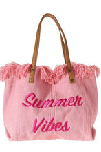 Load image into Gallery viewer, Summer Vibes Beach Bag
