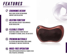 Load image into Gallery viewer, Back and Neck Massage Pillow w/Heat

