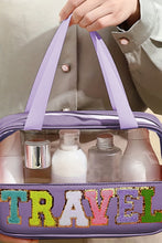 Load image into Gallery viewer, Purple Travel Makeup Bag
