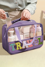 Load image into Gallery viewer, Purple Travel Makeup Bag
