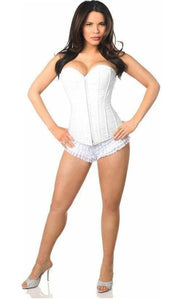 Lavish White Lace Overbust Corset