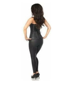 Lavish Black Brocade Corset