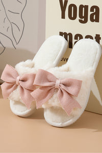 Pink Plush Slippers