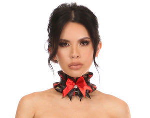 Kitten Collection Red Roses Satin Choker