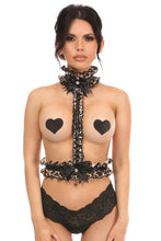 Load image into Gallery viewer, Kitten Collection Leopard Velvet Body Harness

