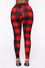 Load image into Gallery viewer, PLAID PRINT LEGGINGS
