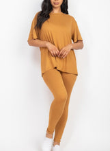 Load image into Gallery viewer, Oversized T shirt &amp; Leggings Set
