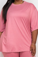 Load image into Gallery viewer, Plus Size Oversize shirt &amp; Leggings Set
