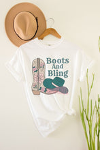 Load image into Gallery viewer, Boots and Bling Oversized Graphic Tee
