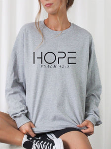 HOPE PSALM 42  5  Cozy Crewneck Sweatshirt