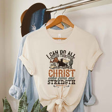 Load image into Gallery viewer, I Can Do All Things Through Christ Cowboy Tee
