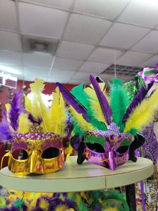 Mardi Gras Feather Mask