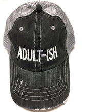 Load image into Gallery viewer, Adultish Embroidered Trucker hat
