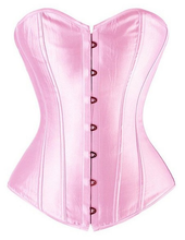 Load image into Gallery viewer, Retro Satin Single-Breasted Corset With Panty
